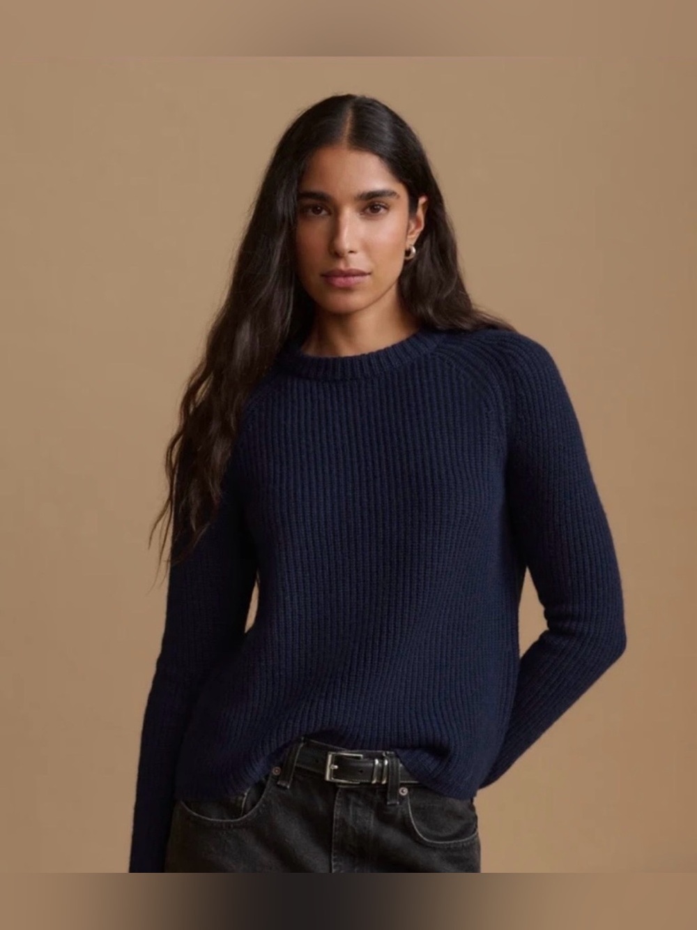 Jenni Kayne Navy Fisherman Ribbed Cashmere Crewneck
Sweater - Picture 1 of 13
